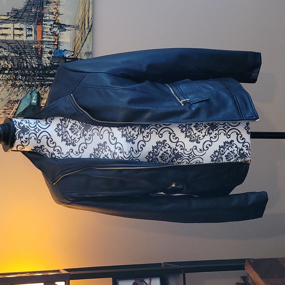 Cole Haan Signature Faux Leather Jacket